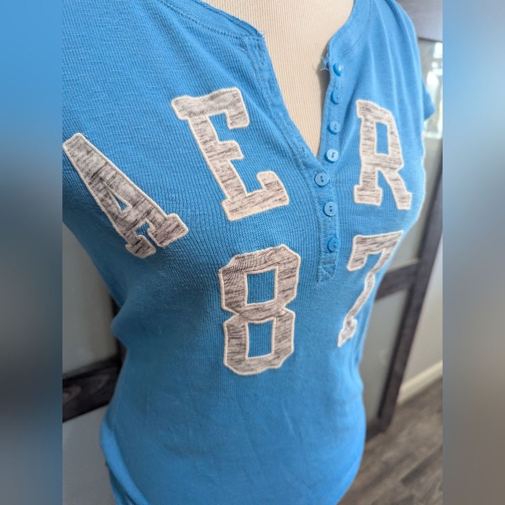 2/30 Y2K Aeropostale Embroidered Logo Tee Shirt - Picture 2 of 7